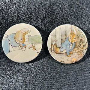 The Tale of Peter Rabbit - 2 Button Set (Handmade)